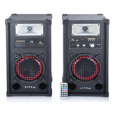 مكبر صوت بلوتوث تايجر مع ريموت كنترول، أسود - TG-5100