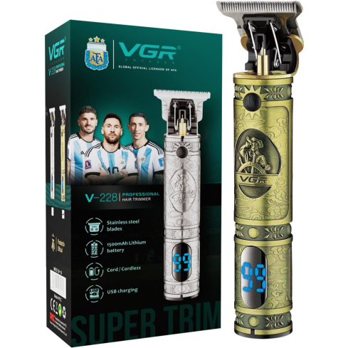 ماكينة تشذيب الشعر واللحية VGR V-925 الاحترافية متعددة الأغراض - أسود