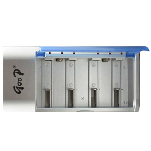 شاحن بطاريات سوني عالمي لبطاريات AA/AAA/C/D - رمادي