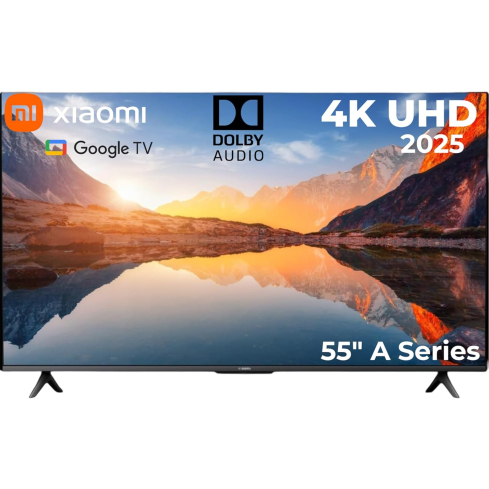 تلفزيون شاومي 55 بوصة 4K UHD سمارت LED مع جهاز استقبال مدمج - A-55-2025TV