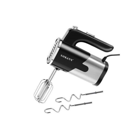 Sokany Sk-6621 Hand Mixer, 800 W - Black Silver