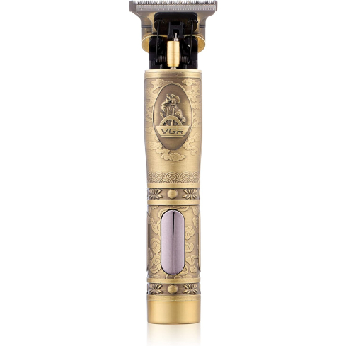 ماكينة حلاقة في جي آر قابلة للشحن مع حامل هاتف مجاني، V-091 - ذهبي