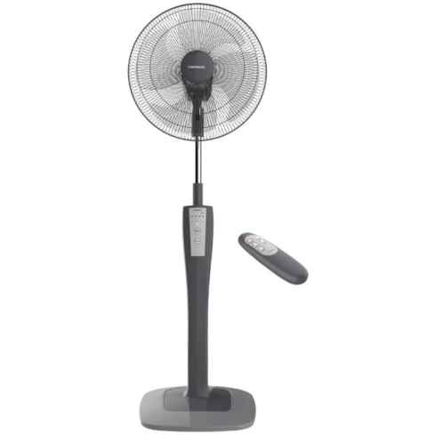 TORNADO TSF-75G Stand Fan, 16 Inch, 4-Blade - Grey