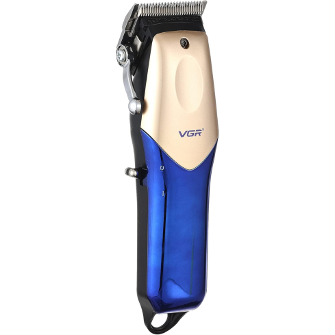 ماكينة قص الشعر VGR V-162 ماكينة قص الشعر القابلة لإعادة الشحن عبر USB - أزرق ذهبي