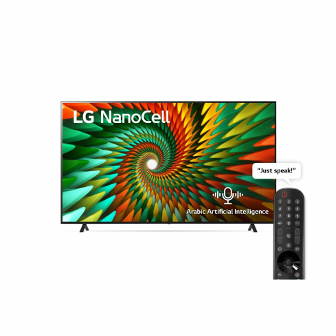 شاشة تلفزيون سمارت ال جي 55 بوصه NanoCell 4K LED، بدقة UHD، بريسيفر داخلي - 55 NANO776RA