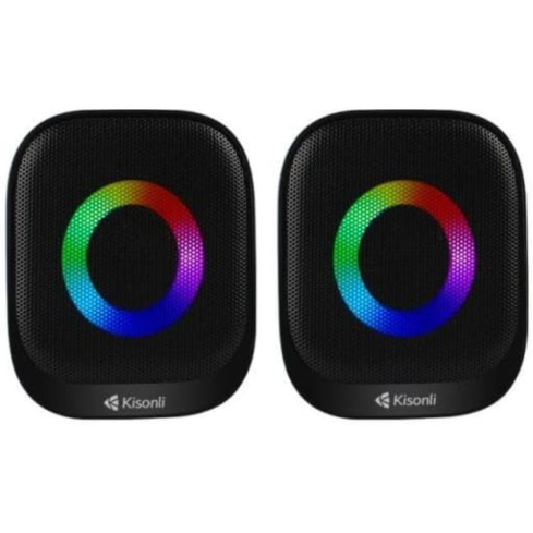 سماعة كومبيوتر كيسونلي سلكية، قطعتين، X3 - اسود