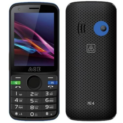 Ace FE4 Black 2G Feature Phone | موبايل Ace FE4 لون أسود شبكة 2G