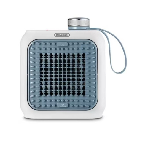 دفاية بمروحة ديلونجي Capsule Desk Ceramic، بقوة 360 وات، ازرق فاتح - HFX10B03.LB