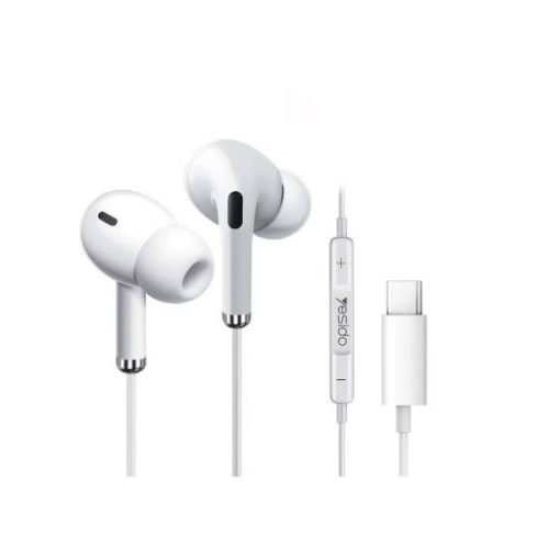 سماعات أذن سلكية من نوع Type-C من Yesido YH35 مزودة بخاصية الصوت الجهير القوي