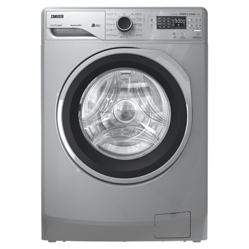 غسالة زانوسي تحميل أمامي فول أوتوماتيك بيرلا ماكس، سعة 6 كجم، ZWF6240SS5 - فضي