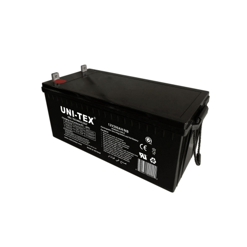 بطارية قابلة للشحن يونيتكس، 12 فولت، 200 أمبير - أسود