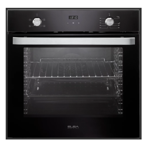 فرن غاز بلت ان بشواية البا ديجيتال، مقاس 60 سم، 65 لتر، اسود - EL10XLBFG