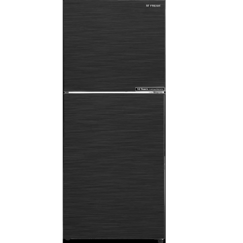 ثلاجة نوفروست فريش، 2 باب، 329 لتر، ميكانيكال، FNT-BS370BBC - اسود