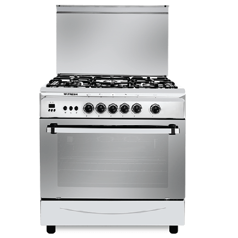 بوتاجاز فريش إيطاليانو أمان مروحة كاست ديجيتال - 80 × 55 / 5 شعلة أستانلس ستيل