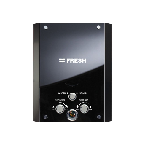 Fresh Gas Water Heater 6 Liters Crystal Black - F LNG