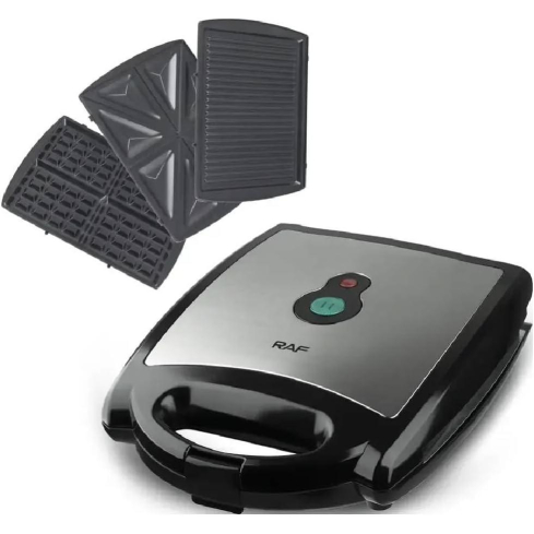 صانعة سندويشات 3x1 1200 واط R.236 - فضي