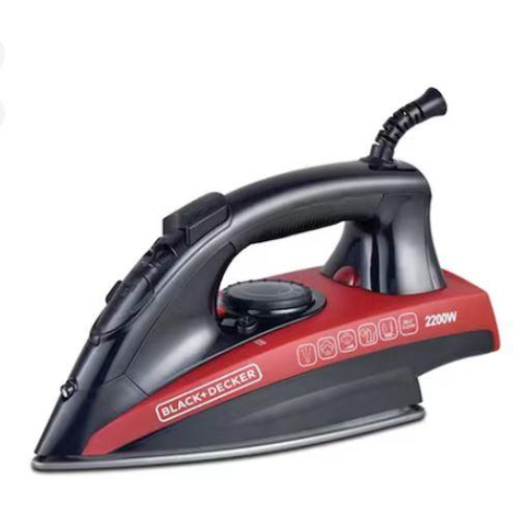 Black + Decker Steam Iron, 2200 Watt, Black*Red - X2200-B5