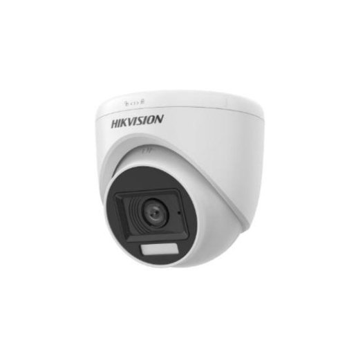 Hikvision Smart Hybrid Light Audio Indoor Fixed Turret Camera, 3K, White - DS-2CE76K0T-LPFS 2.8MM