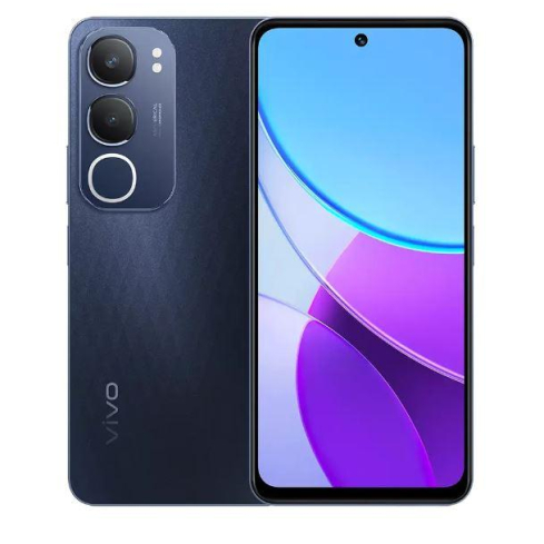 فيفو Y19s برو بشريحتين اتصال، 128 جيجابايت، 6 جيجا رام، شبكة الجيل الرابع - اسود