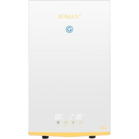 Boman Digital Instant Water Heater 12 KW-WZL13-White - Modern Design And Electricity Saver