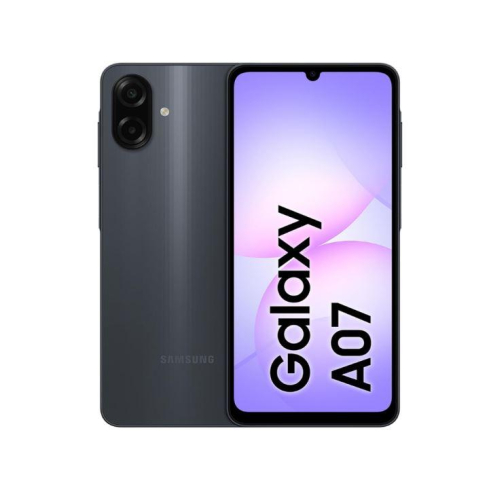 سامسونج جالكسي A07 بشريحتين اتصال، 128 جيجابايت، 6 جيجا رام، شبكة الجيل الرابع - اسود