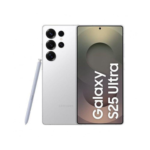 سامسونج جالكسي S25 الترا بشريحة اتصال واحدة، 256 جيجابايت، 12 جيجا رام، شبكة الجيل الخامس - فضي تيتانيوم