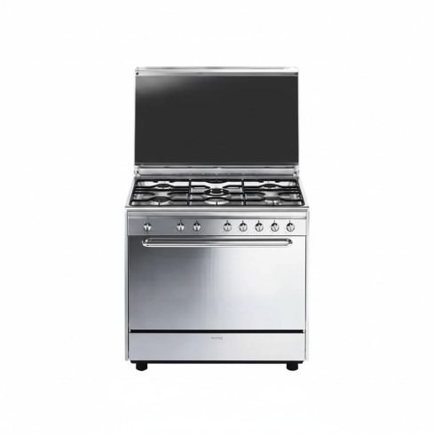 SMEG Gas Cooker with Oven, 5 Burners, 90 cm, Stainless Steel - SX91VJME