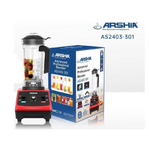 خلاط أرشيا الاحترافي AS2403-301 متعدد الوظائف مصنوع من الفولاذ المقاوم للصدأ