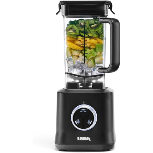 TANK Power Countertop Blender, 2 Liter, 2000 Watt, Black - YB-P22