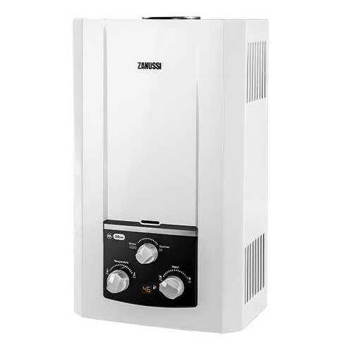 سخان مياه غاز زانوسي ديجيتال 10 لتر مدخنة أبيض -مع ادبتور ZYG10113WL