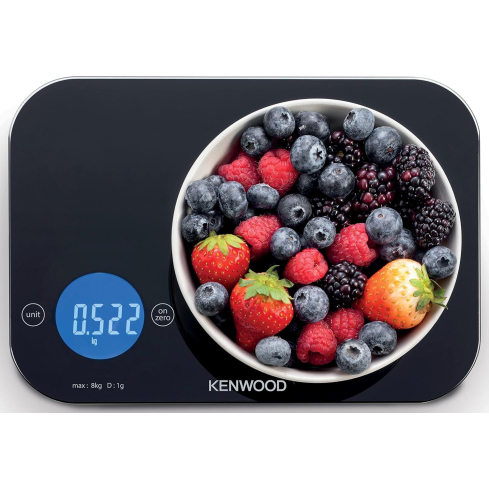 Kenwood Digital Kitchen Scale, 5g - 8kg, Black, WEP50.000BK