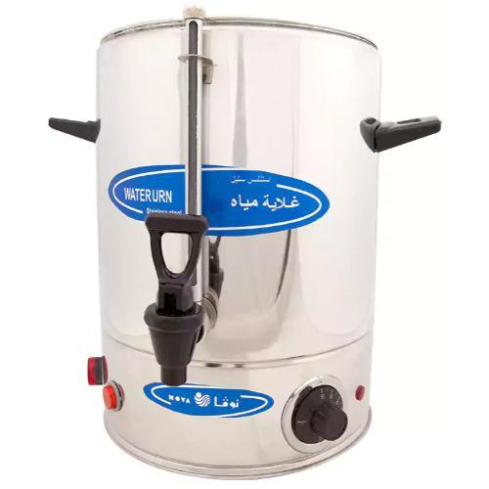 غلاية مياه للكافيهات، 20 لتر، 3000 وات، جدار مزدوج، استانلس، فضي