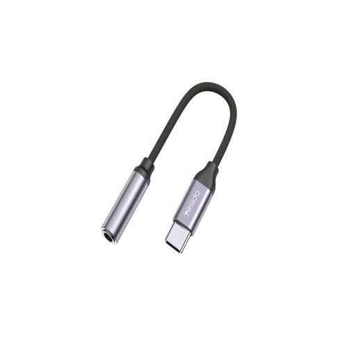 Yesido YAU19 USB-C to 3.5MM Audio Cable Headphone Adapter -Black
