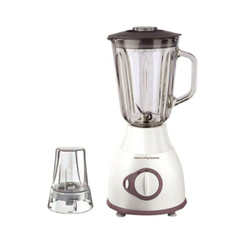 خلاط هيتاشي مع وعاء زجاجي، 600 واط - 1.5 لتر، BL-602G - أبيض