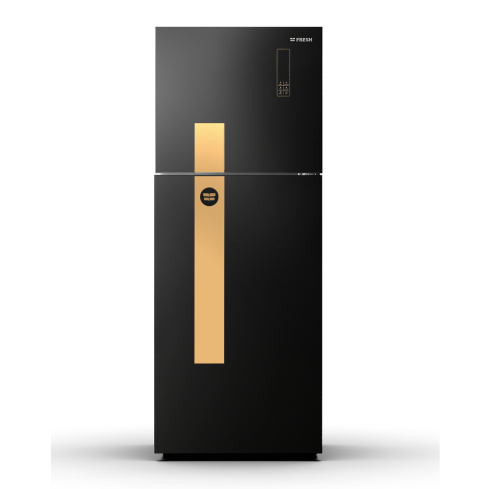ثلاجة فريش ديجيتال، نوفروست، 397 لتر، FNT-MR470YGMLS - أسود وذهبي