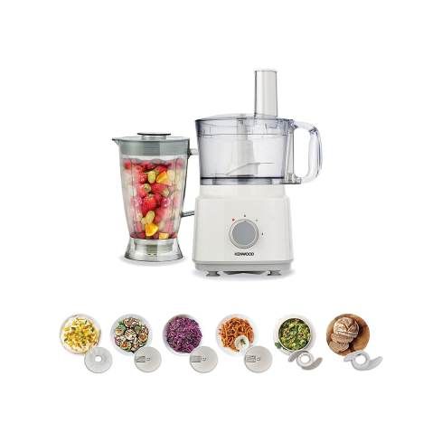 محضر طعام كينوود Essentials، سعة 2 لتر، 750 وات، ابيض - FDP03.COWH