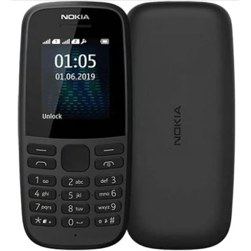 Nokia 105 Black 2G Feature Phone | موبايل نوكيا 105 لون أسود شبكة 2G