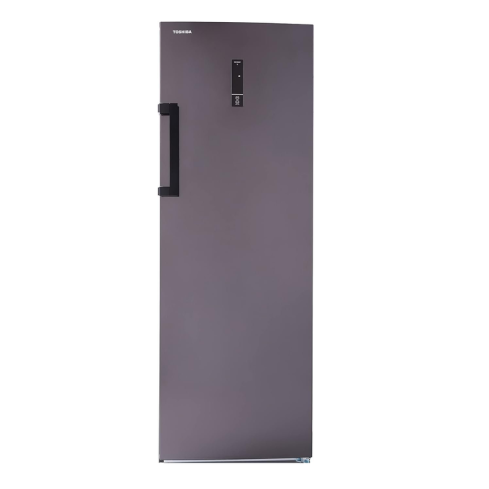 فريزر رأسي توشيبا ديجيتال، نوفروست، 7 درج، 238 لتر، رمادي - GR-RU312WE-DMN(37H)
