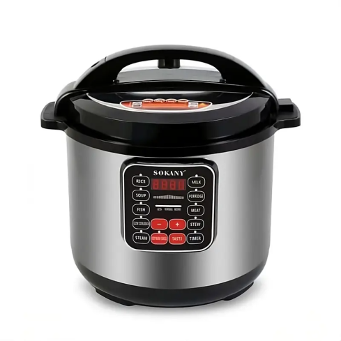 Sokany SK-2403 Pressure Cooker, 9 L, 1200 W - Black Grey