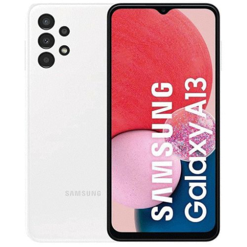 Samsung Galaxy A13 64 GB 4GB RAM White 4G LTE Smartphone | موبايل سامسونج Galaxy A13 64 جيجا رام 4 جيجا لون أبيض شبكة 4G LTE