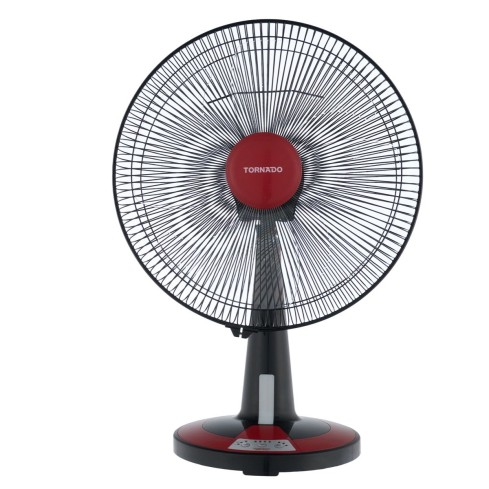 مروحة مكتب تورنيدو، 16 بوصة، TDF16D - أسود أحمر