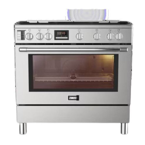 بوتجاز غاز زانوسي TasteMax Air Fry، مقاس 90 سم، 5 شعلة، ستانلس ستيل - ZCG97326XA