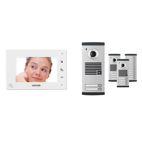 انتركم فيديو كوكوم، مع مجموعة KVL-TC306i، خط EA6، موديل KCV-A374 - فضي