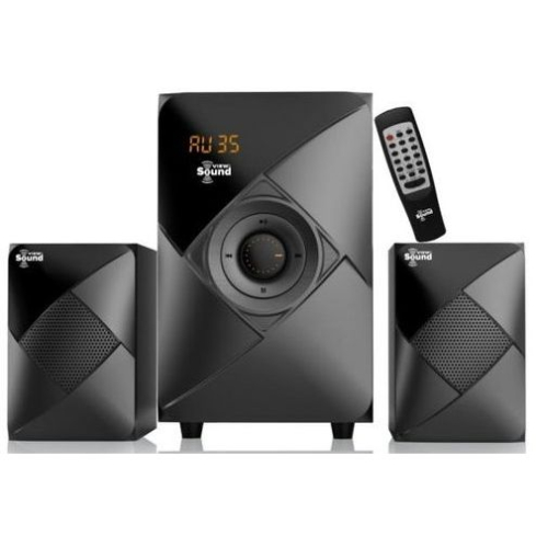 صب فيو ساوند ستيريو، 3 وحدات، VS-2600W - أسود