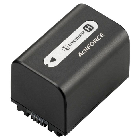 بطارية كاميرا سونى NP-FH70 قابلة للشحن، 1800 مللي أمبير، - أسود