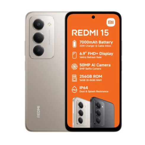 Xiaomi 15 256 GB 8GB RAM Titan Grey -4G Smartphone | موبايل شاومي 15 256 جيجا رام 8 جيجا لون رمادي