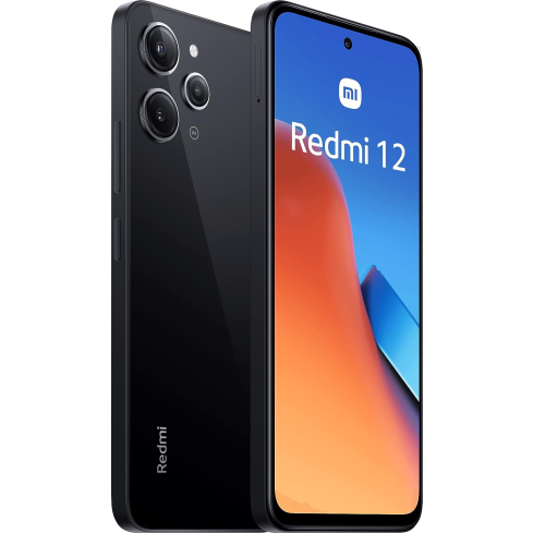 Xiaomi Redmi 12 256 GB 8GB RAM Black 4G LTE Smartphone | موبايل شاومي Redmi 12 256 جيجا رام 8 جيجا لون أسود شبكة 4G LTE