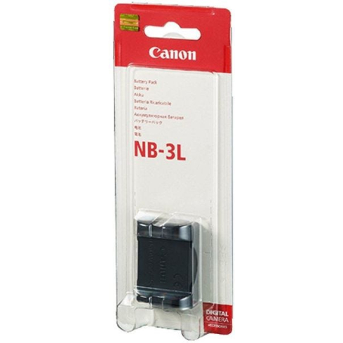 بطارية كاميرا كانون ليثيوم أيون قابلة لإعادة الشحن، 790 مللي امبير، NB-3L - رمادي