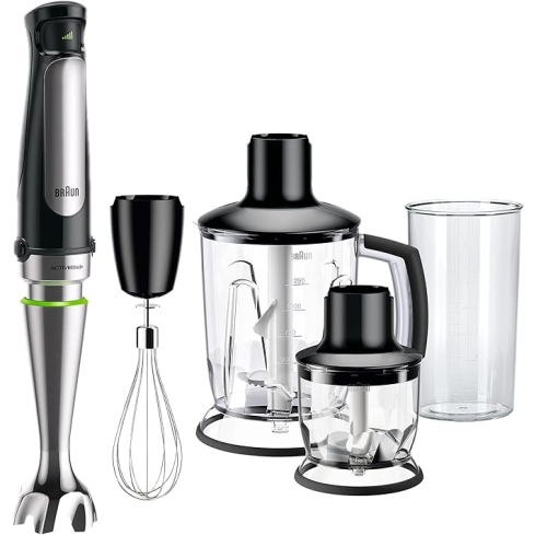 Braun MultiQuick 7 Hand Blender 1000 Watt Black Silver - MQ7045X