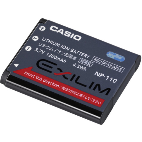 Casio NP110 Camera Rechargeable Battery, 1200mAh - Black
